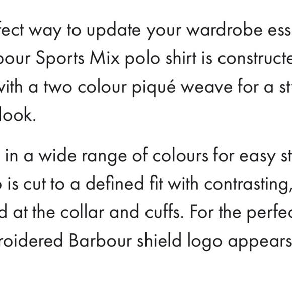 Barbour Sport Polo Shirt with Contrast Collar - Picture 8 of 9